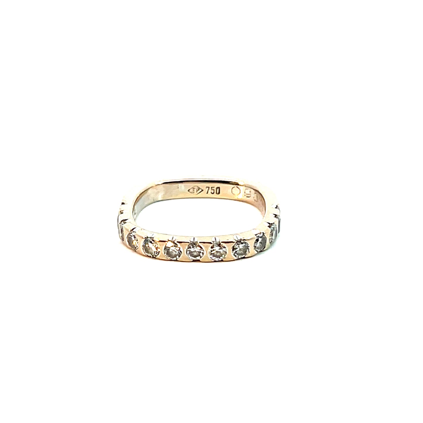 Ring Weißgold 750 / 18 Kuarat mit Brill. 0,90ct Gr. 52 Nr. 6034