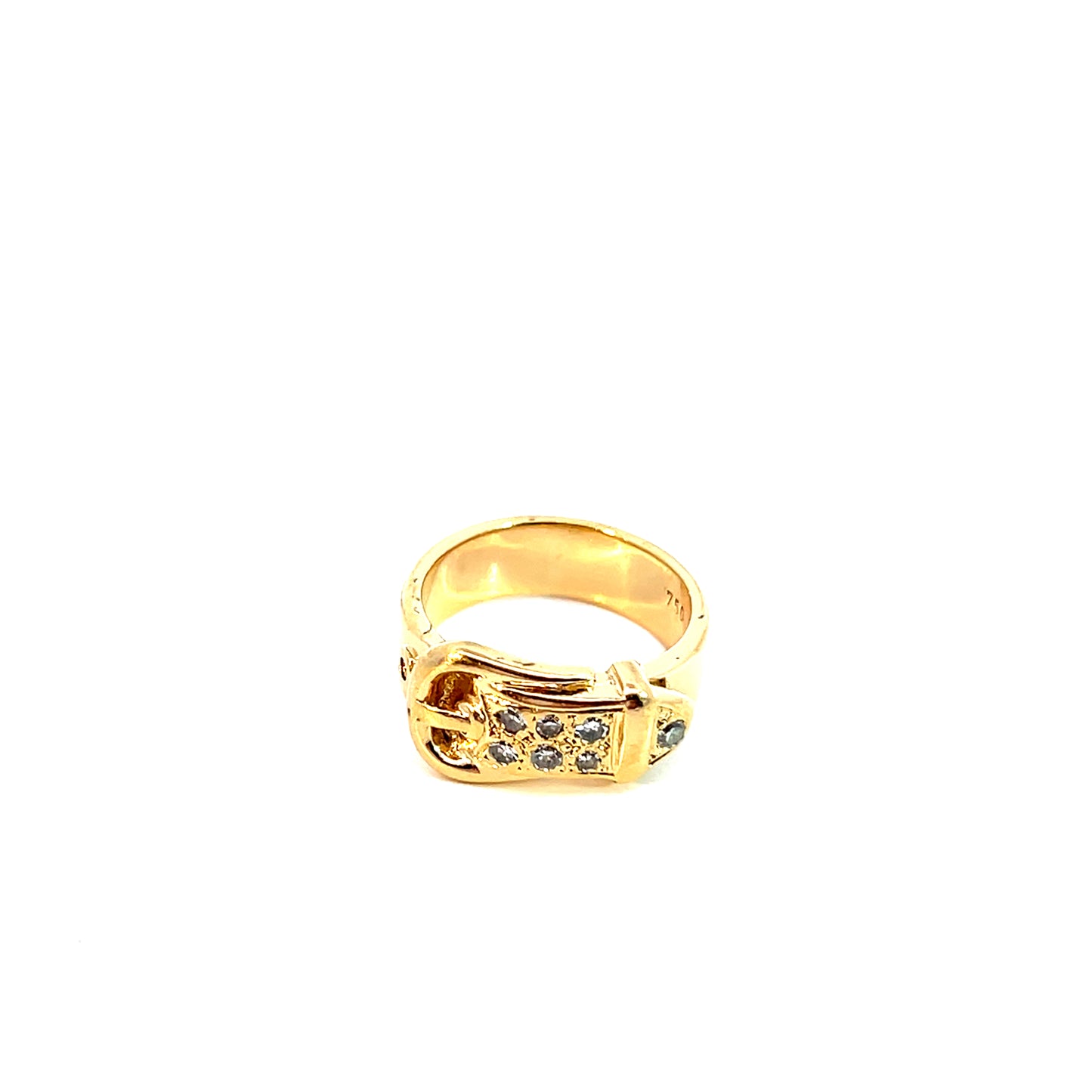 Ring Gelbgold 750 / 18 Karat Diam. 0,14ct Gr.46 Nr. 5793