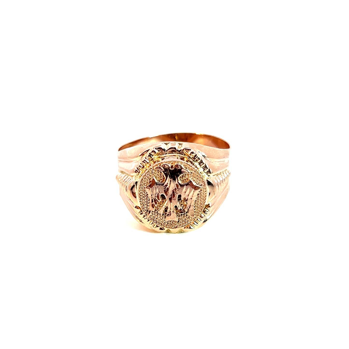 Herrenring Roségold 585 / 14 Karat Gr. 69 Nr. 6095