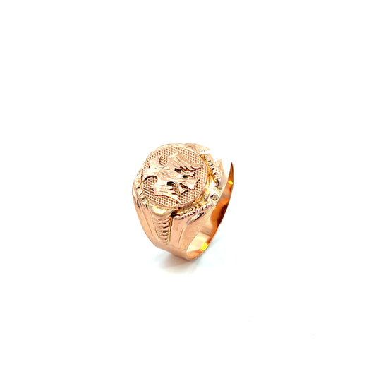 Herrenring Roségold 585 / 14 Karat Gr. 69 Nr. 6095