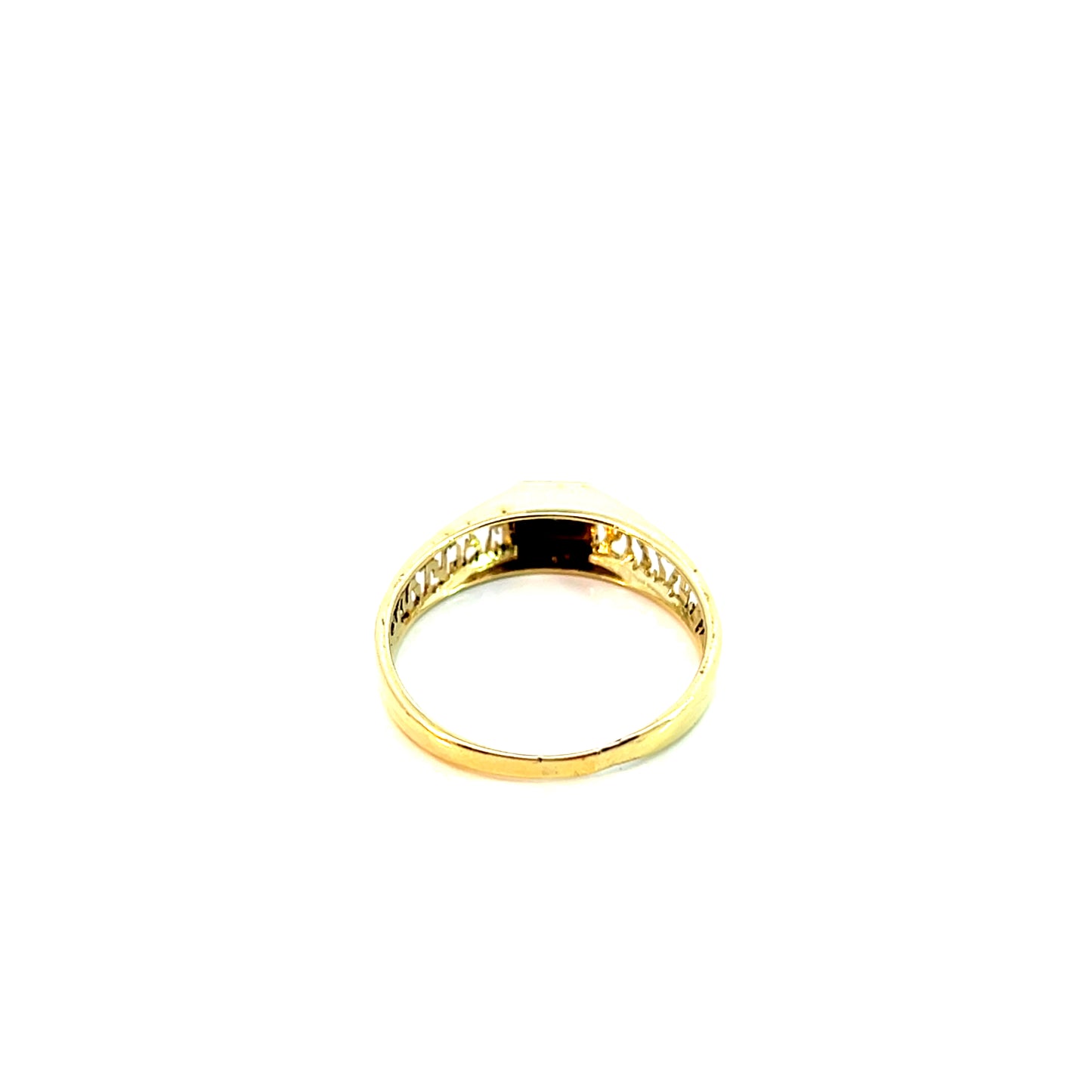 Ring Bicolor 585 / 14 Karat mit Diam. 0,02ct Gr. 58 Nr. 6102