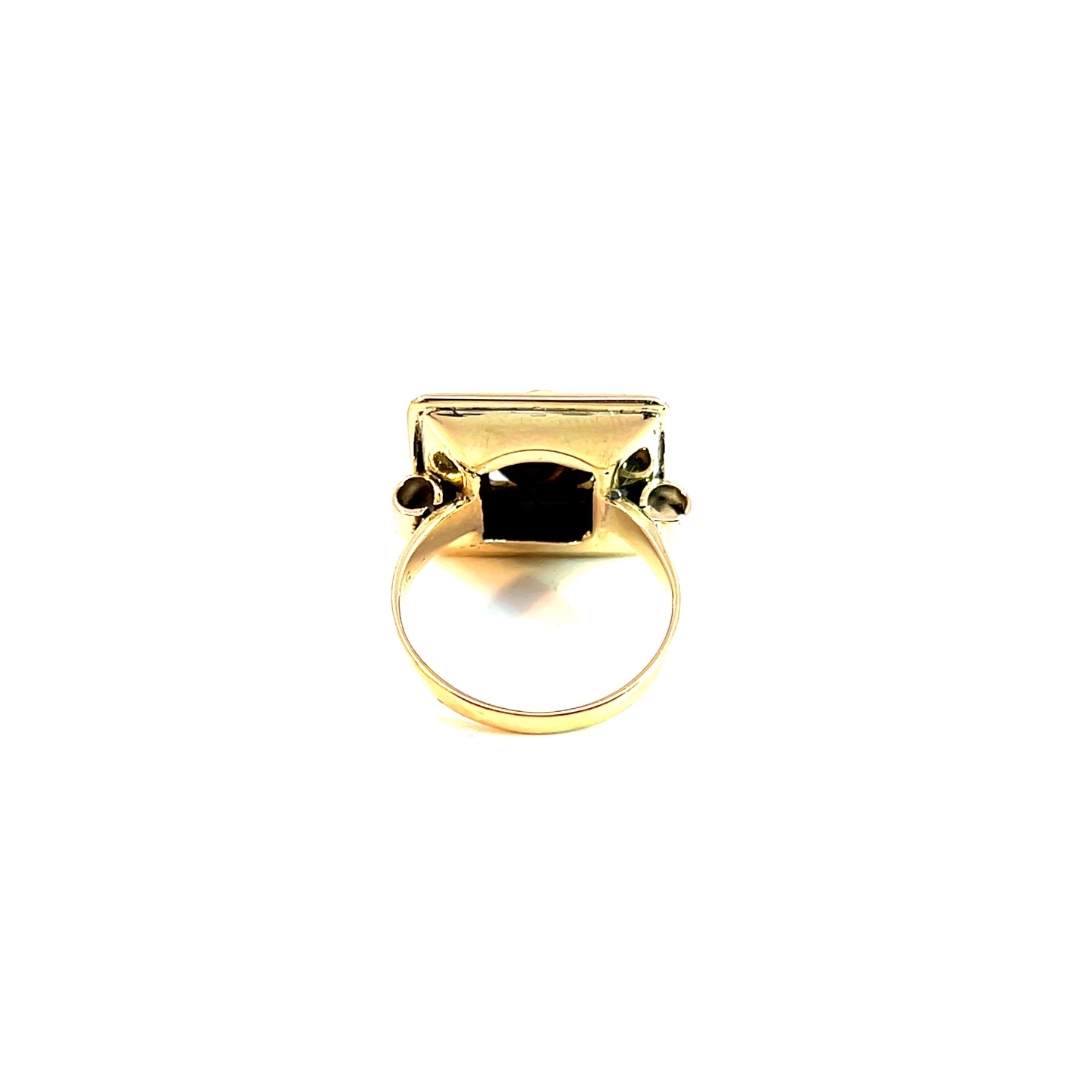 Ring Gelbgold 585 / 14 Karat mit Diamantrose Gr. 53 Nr.6053