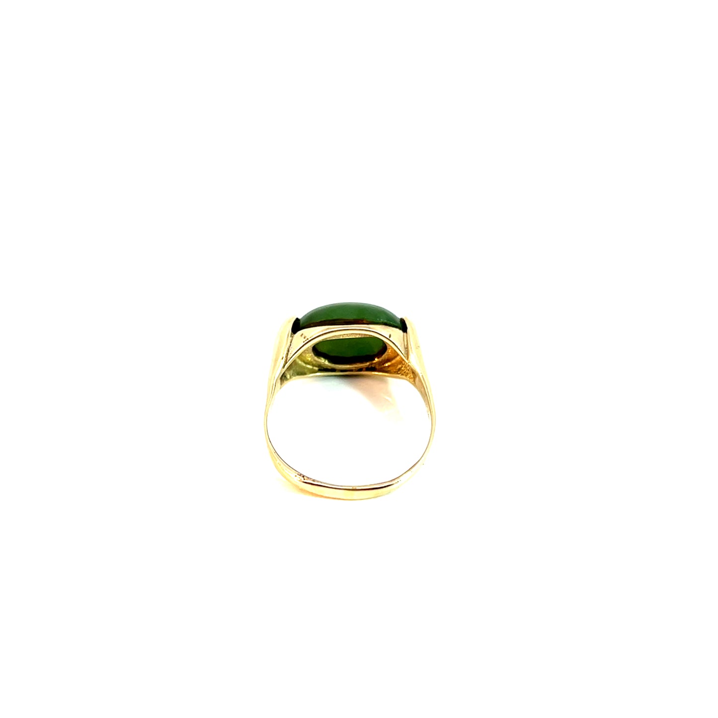 Ring Gelbgold 333 / 8 Karat mit grünem Farbstein Gr. 57 Nr. 6153