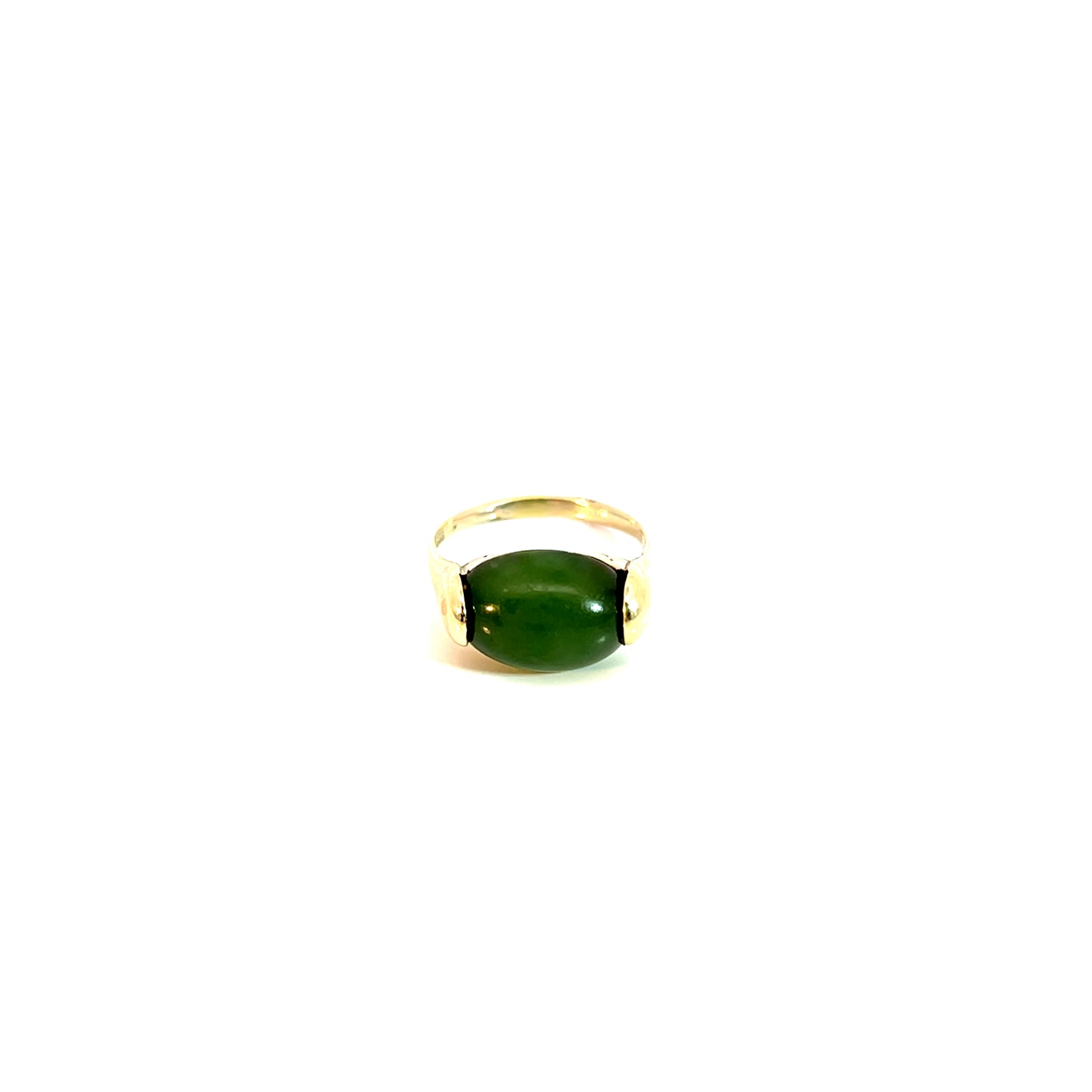 Ring Gelbgold 333 / 8 Karat mit grünem Farbstein Gr. 57 Nr. 6153