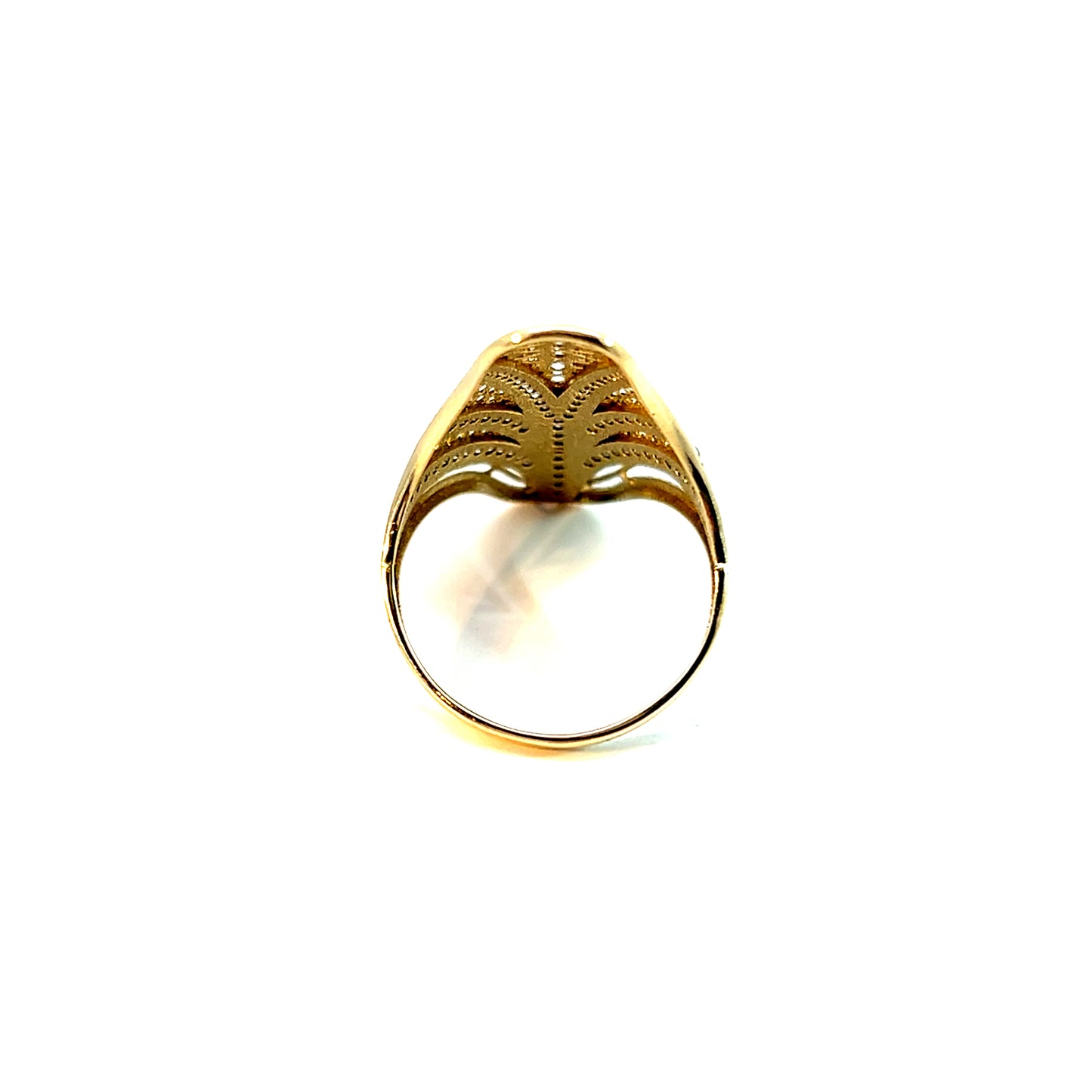 Ring Gelbgold 585 / 14 Karat mit Zirkonia Gr. 58 Nr. 6160