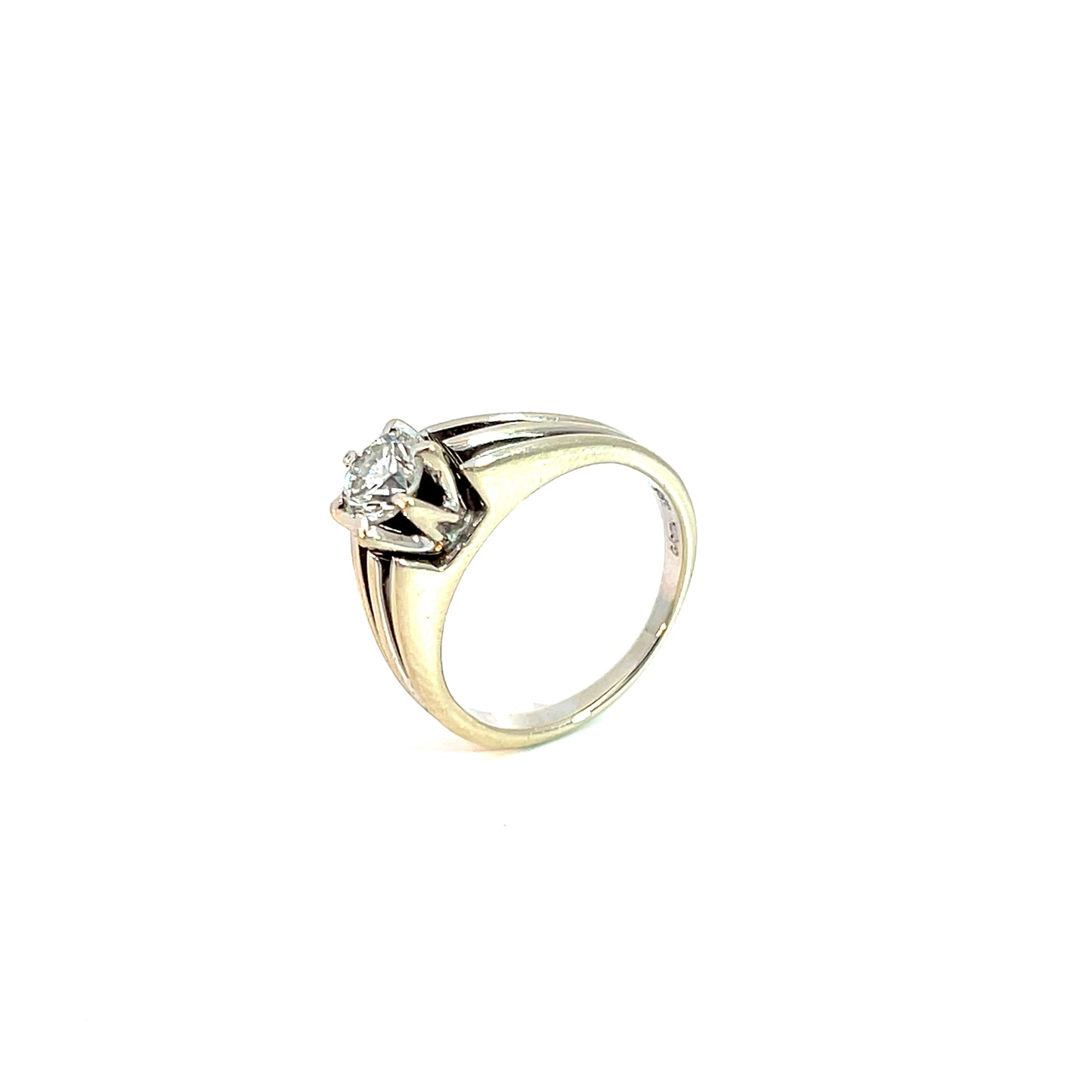 Ring Weißgold 585 / 14 Karat mit Brill. ca. 0,65ct Gr.51 Nr. 6140