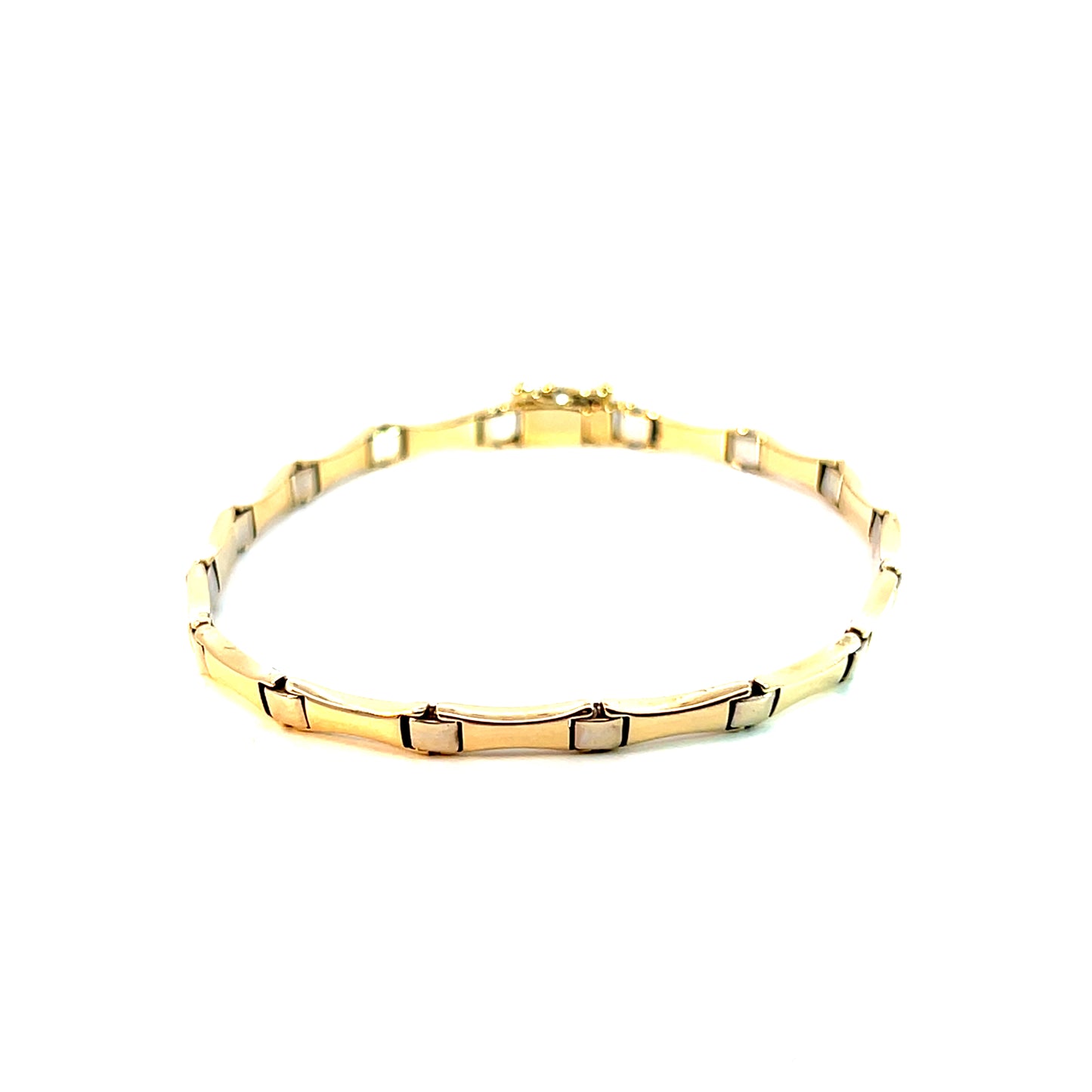 Armband Bicolor 585 / 14 Karat Länge 19,5cm Nr. 6189