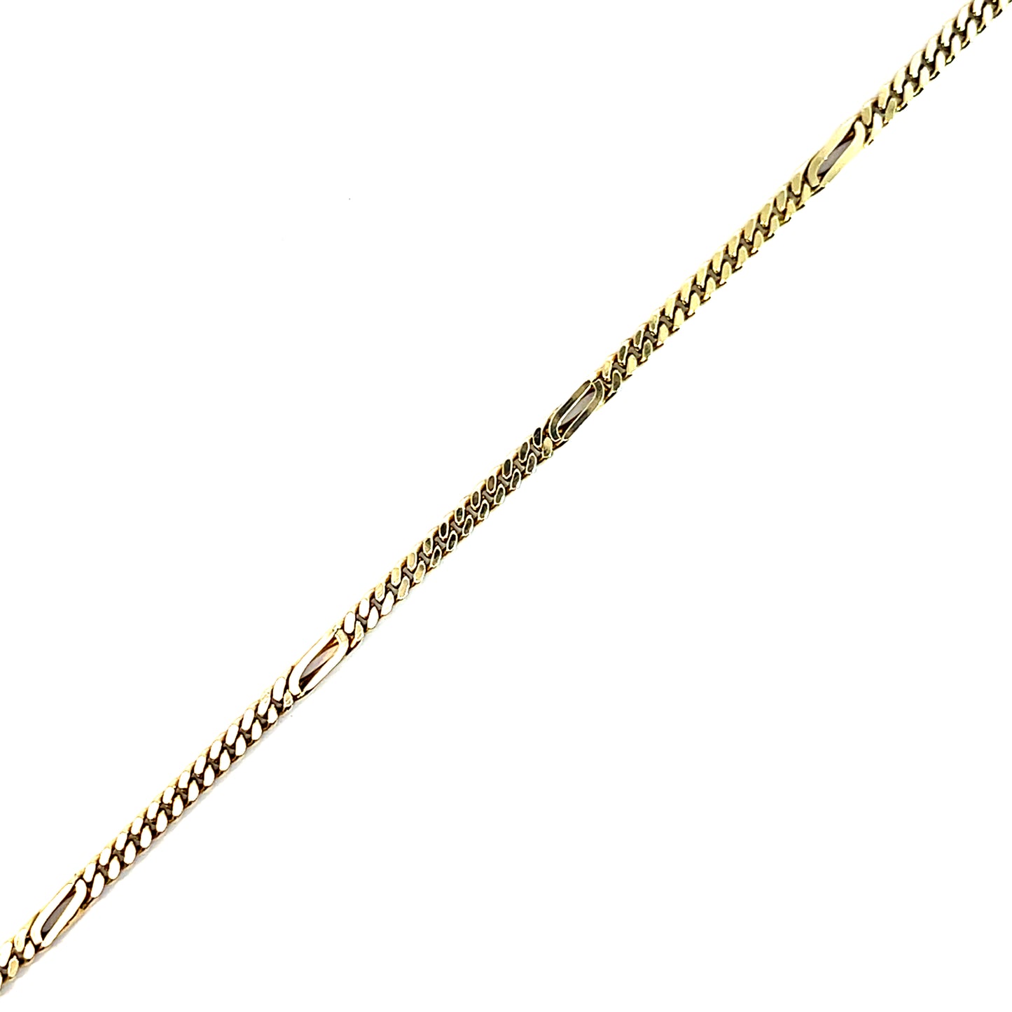 Figaroarmband Gelbgold 585 / 14 Karat Länge 22,0 cm Nr. 6191