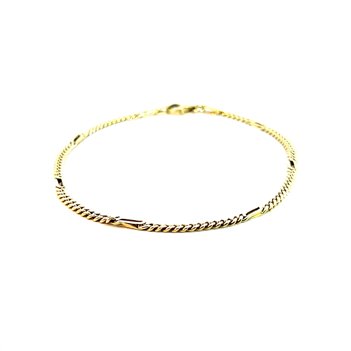 Figaroarmband Gelbgold 585 / 14 Karat Länge 22,0 cm Nr. 6191