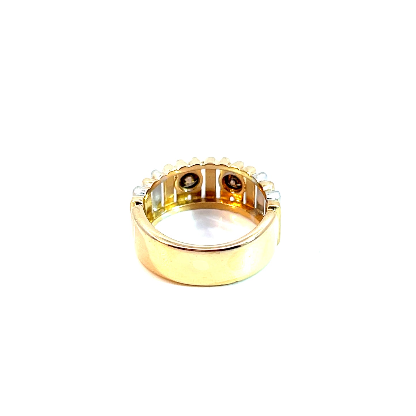 Ring Bicolor 585 / 14 Karat mit Brill. 0,40ct Gr. 57 Nr. 6067