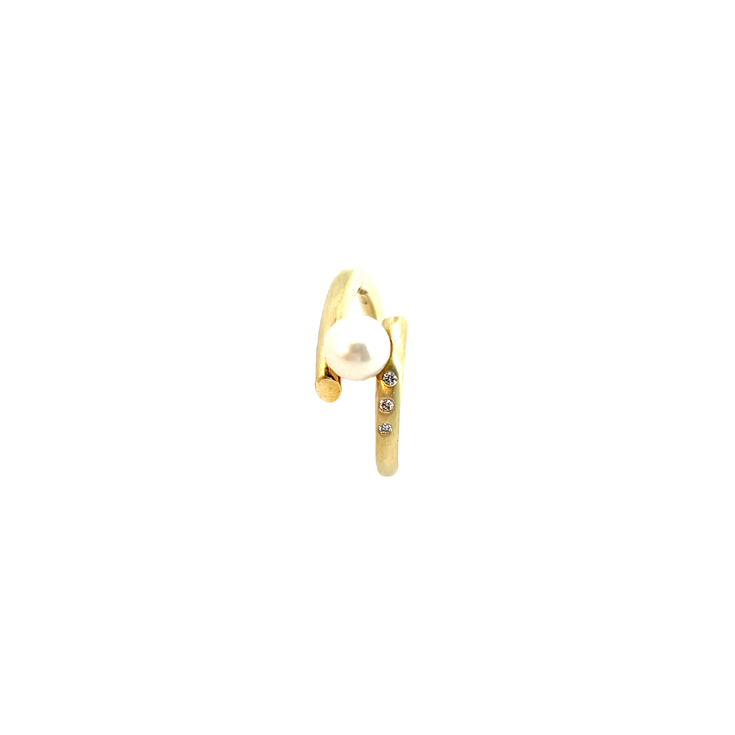 Ring Gelbgold 585 / 14 Karat mit Perle Gr.54 Nr. 6221