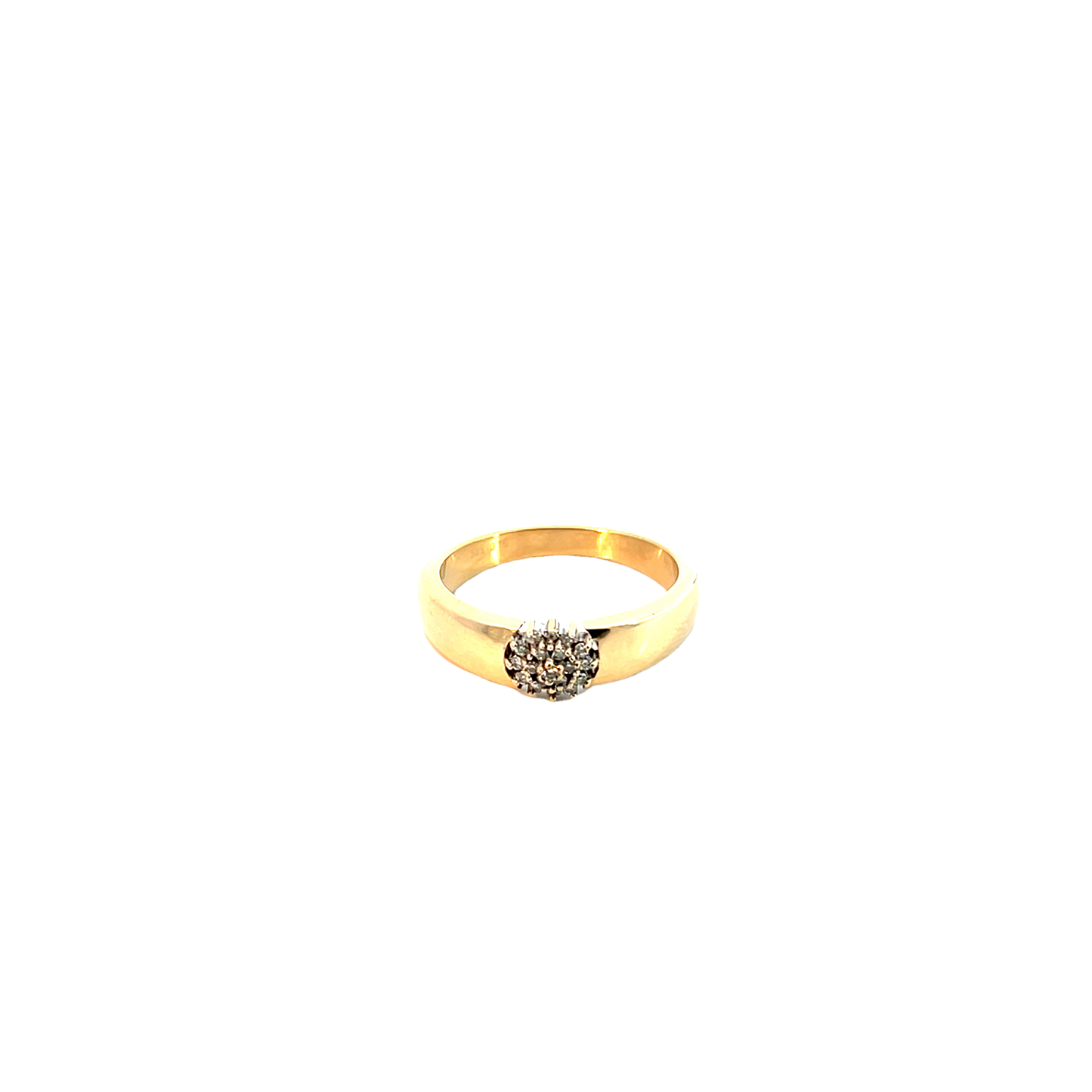 Ring Bicolor 585 / 14 Karat mit Diamanten Gr. 62 Nr. 6228