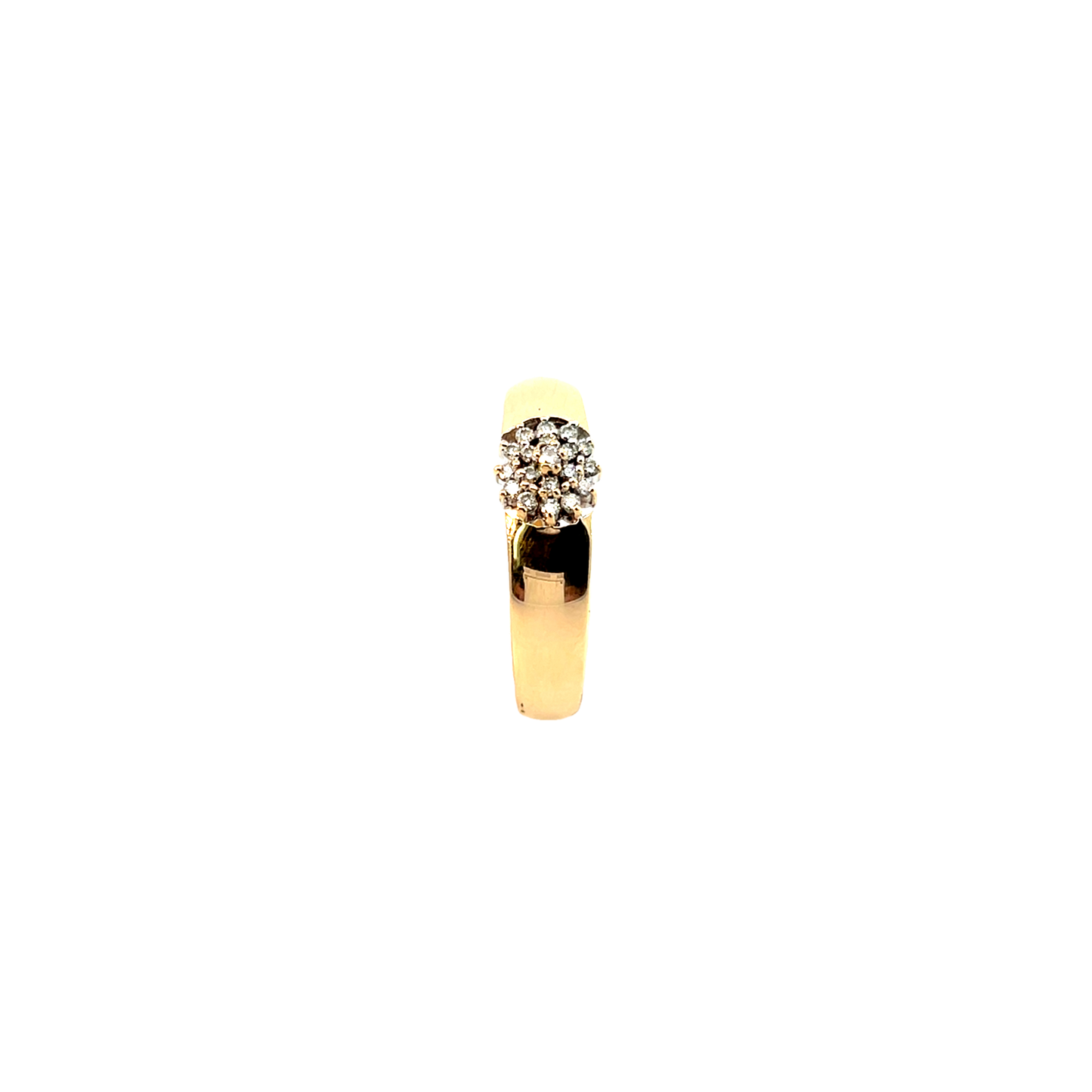 Ring Bicolor 585 / 14 Karat mit Diamanten Gr. 62 Nr. 6228