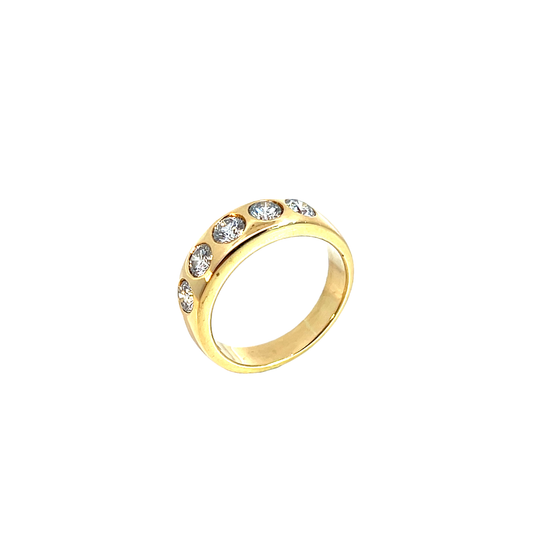 Ring Gelbgold 750 / 18 Karat mit Brillanten ca. 1,0ct Nr. 6213