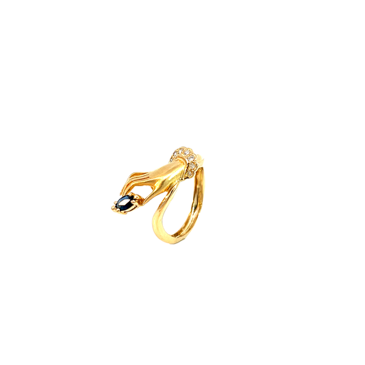 Ring Gelbgold 750 / 18 Karat Gr. 52 Nr. 6292