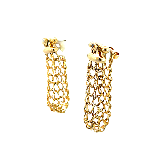 P. Ohrhänger Wellendorff Gelbgold 750 / 18 Karat Nr. 6281