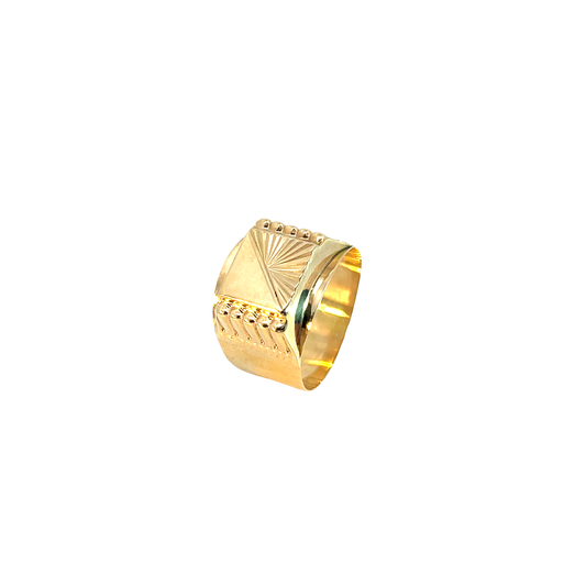 Herrenring Gelbgold 750 / 18 Karat Gr. 64 Nr. 6420