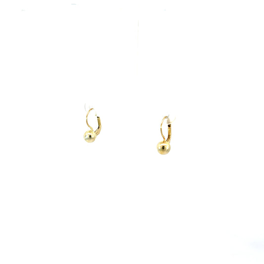 P. Ohrringe Gelbgold 585 / 14 Karat Nr. 6425