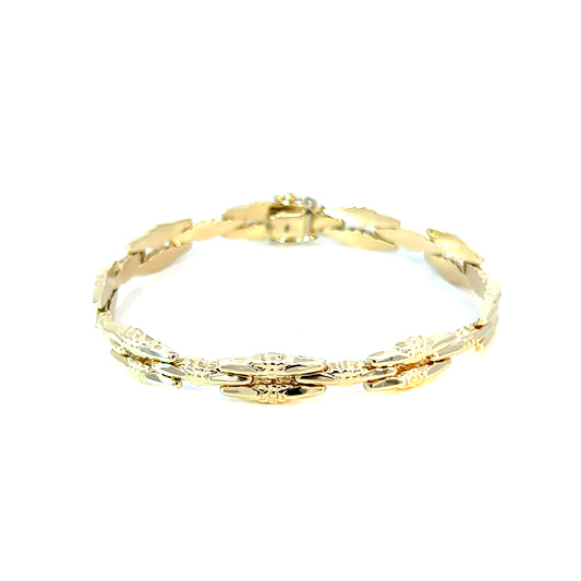 Armband Gelbgold 585 / 14 Karat Länge 19 cm Nr. 6426