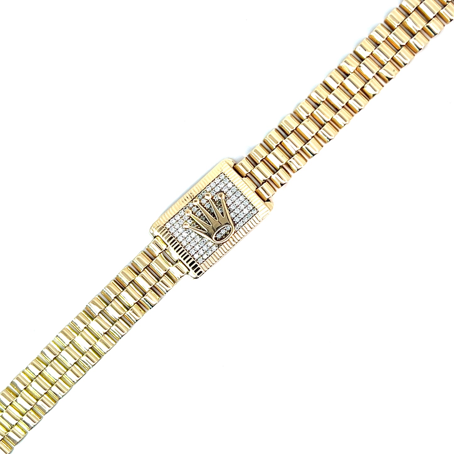 Armband Gelbgold 585 / 14 Karat Länge 21,5 cm Nr. 6418