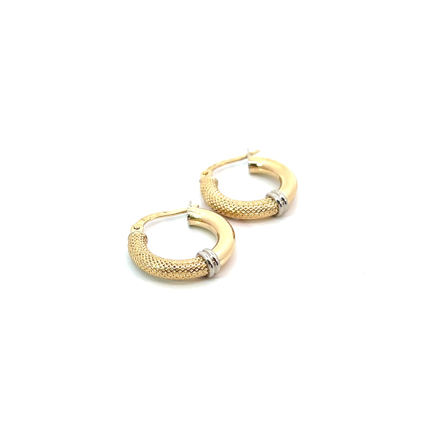 Creolen Bicolor 750 / 18 Karat Nr. 6470