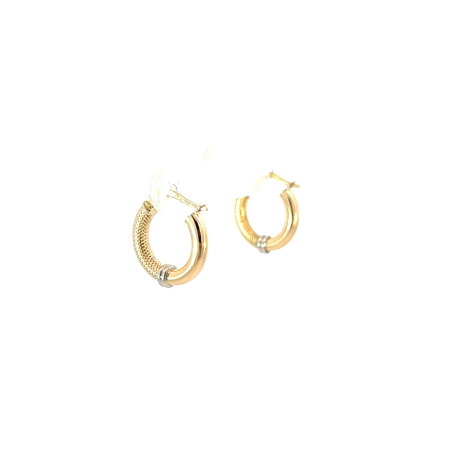 Creolen Bicolor 750 / 18 Karat Nr. 6470