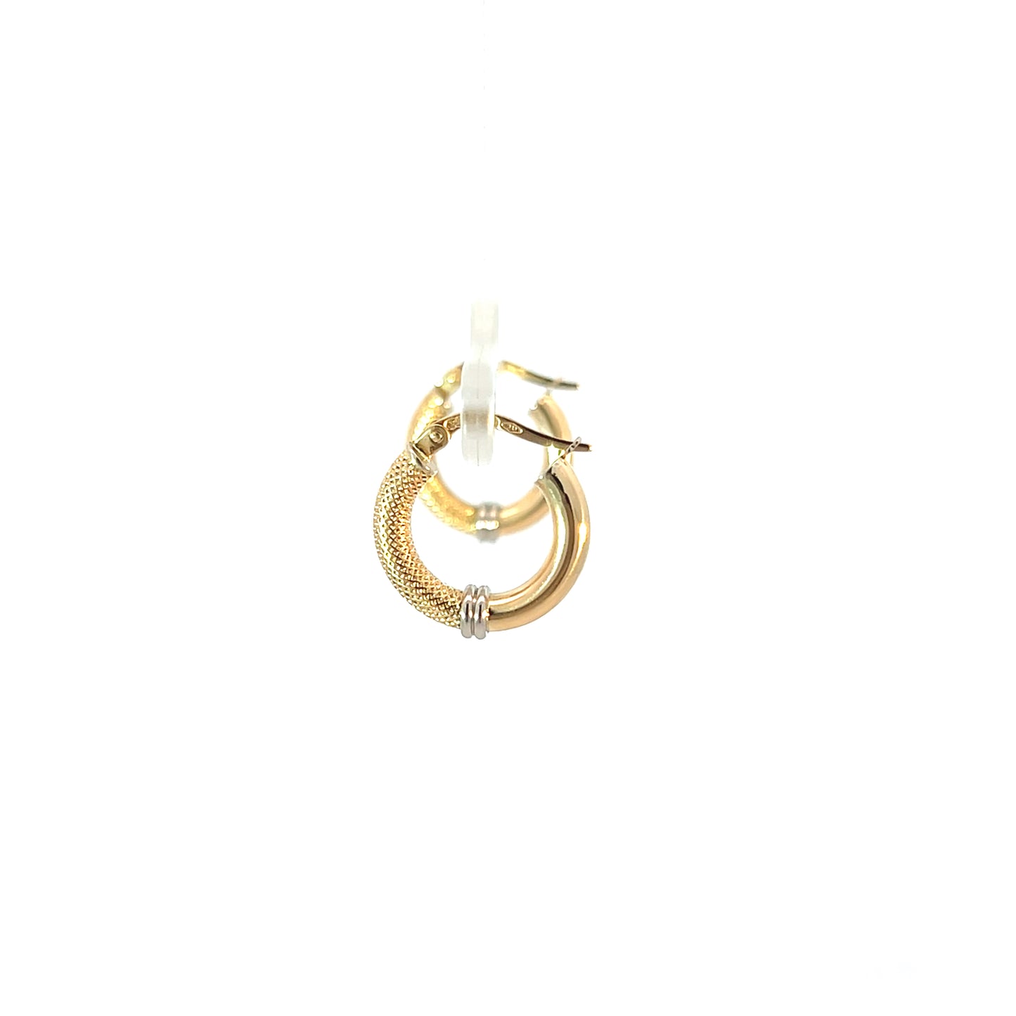 Creolen Bicolor 750 / 18 Karat Nr. 6470