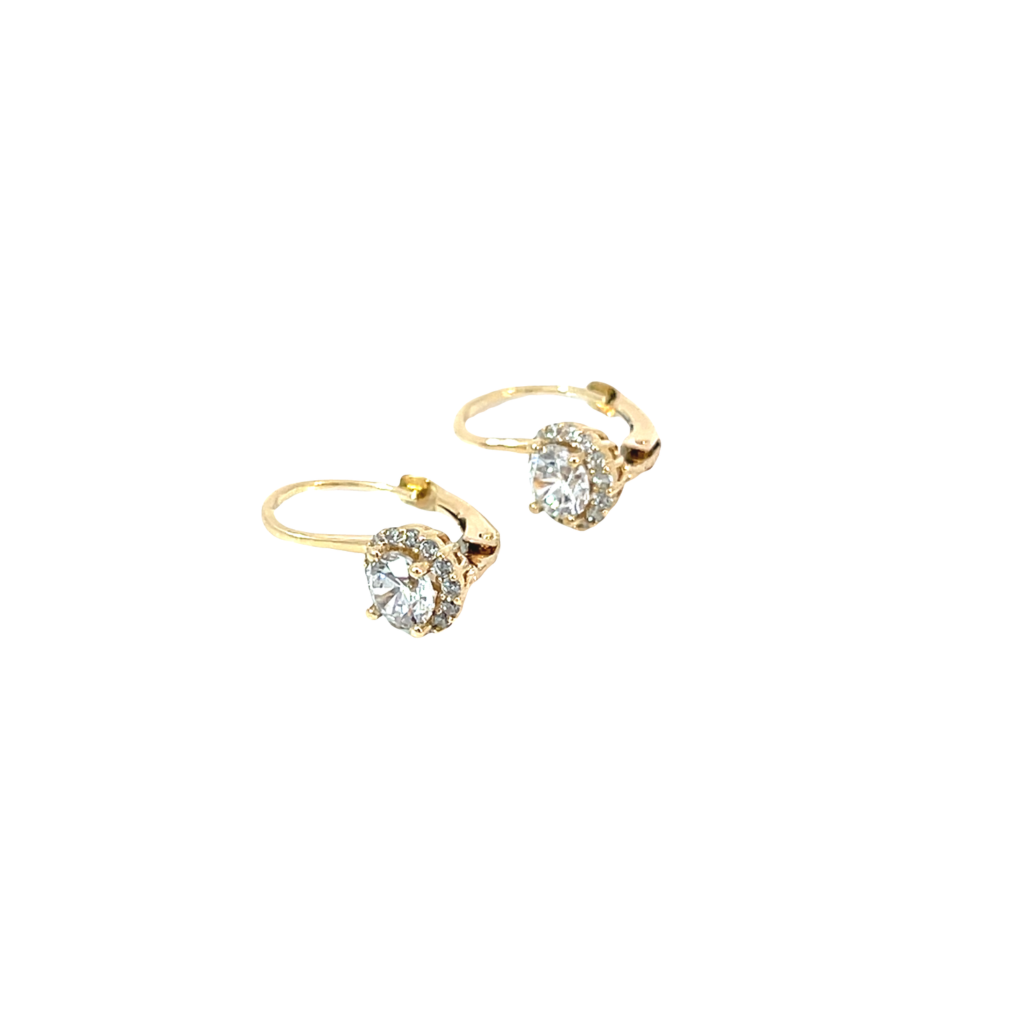P. Halbcreolen Gelbgold 585 / 14 Karat Nr. 6473