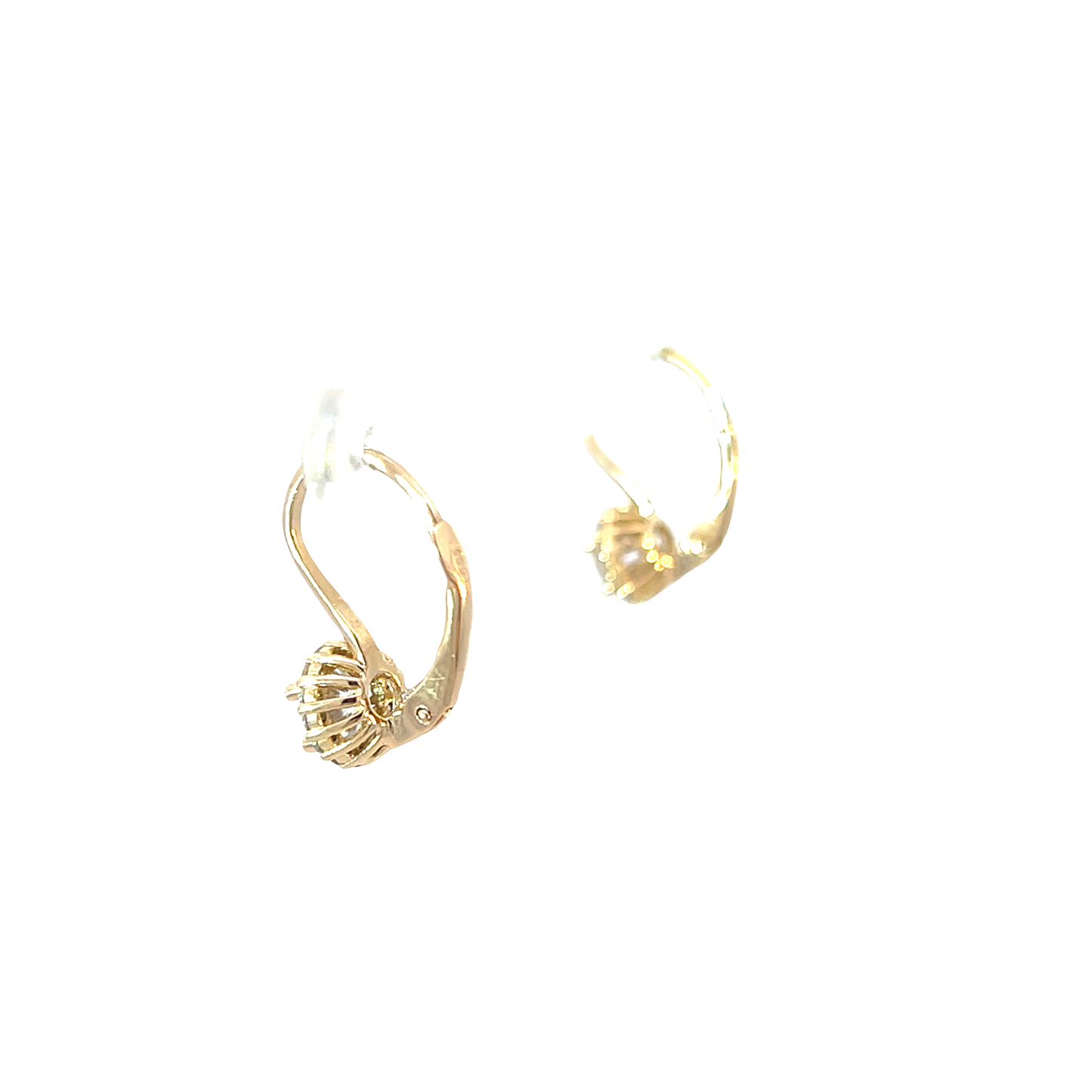 P. Halbcreolen Gelbgold 585 / 14 Karat Nr. 6473
