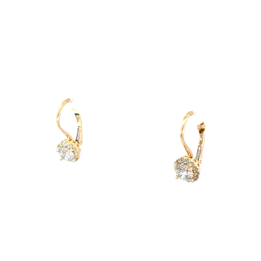 P. Halbcreolen Gelbgold 585 / 14 Karat Nr. 6473