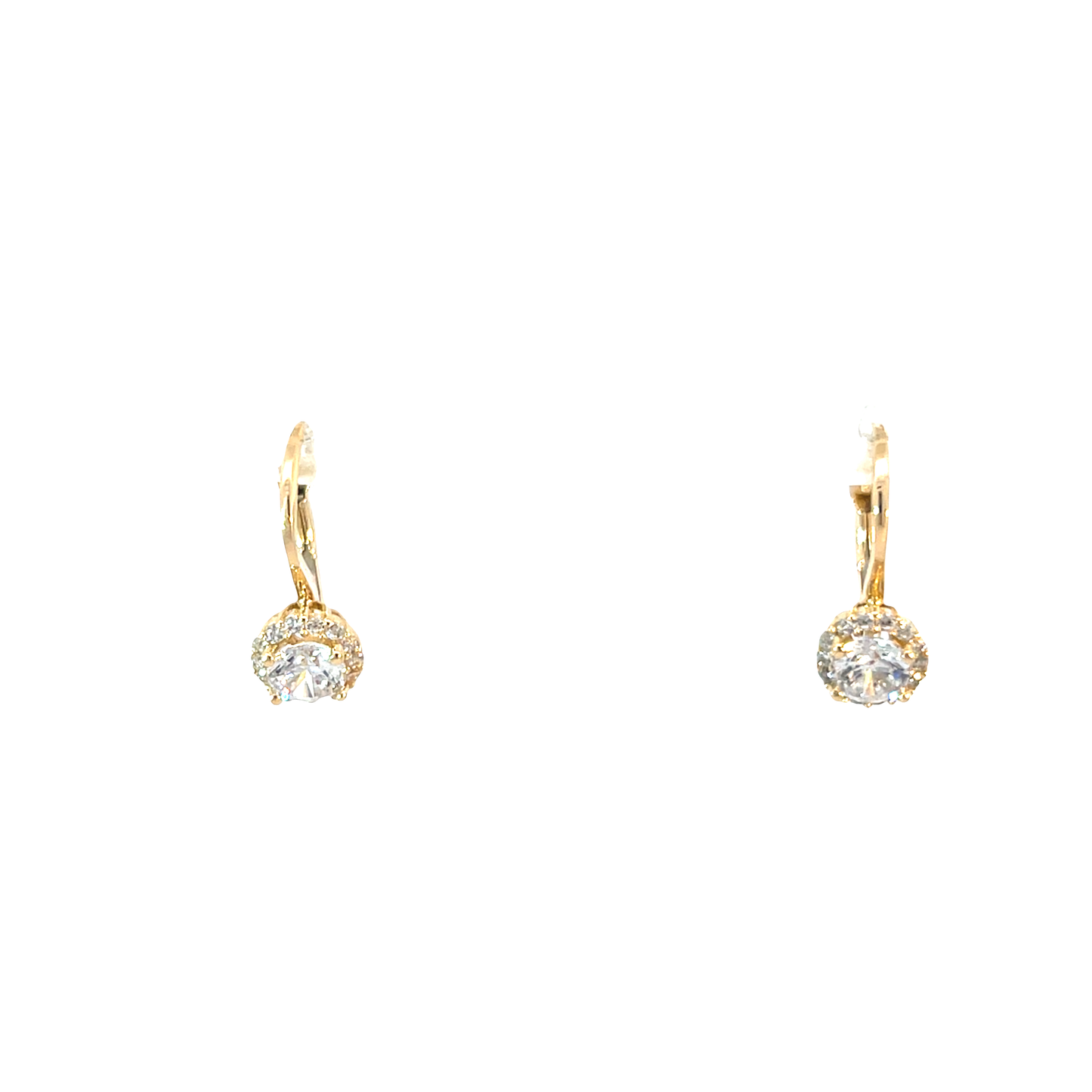 P. Halbcreolen Gelbgold 585 / 14 Karat Nr. 6473