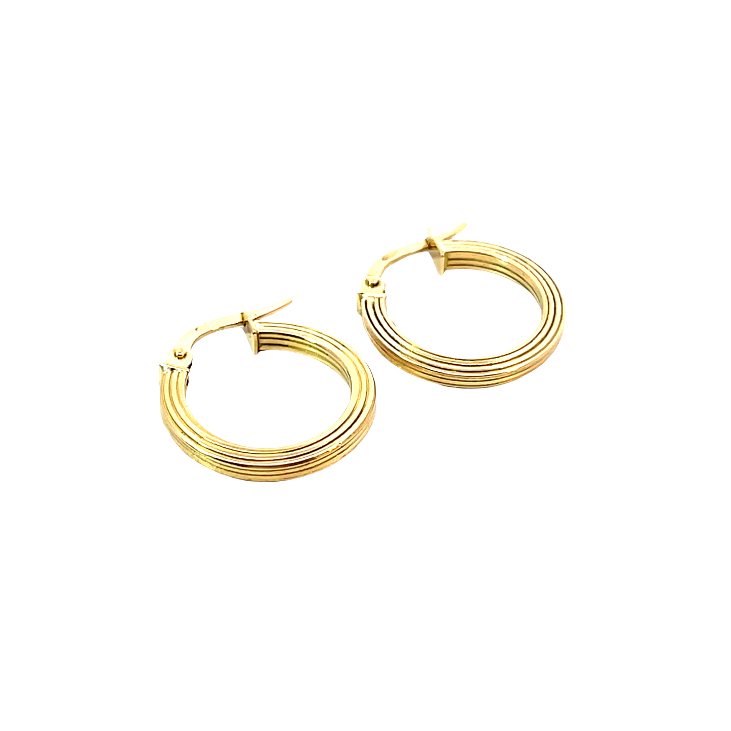 P. Creolen Gelbgold 750 / 18 Karat Nr. 6466