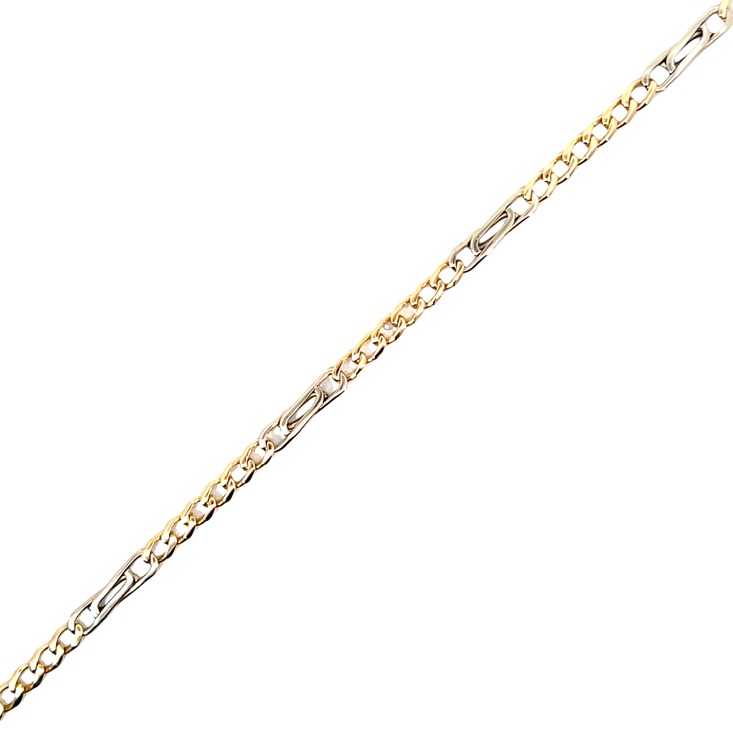Fiagroarmband Bicolor 585 / 14 Karat Nr. 6496
