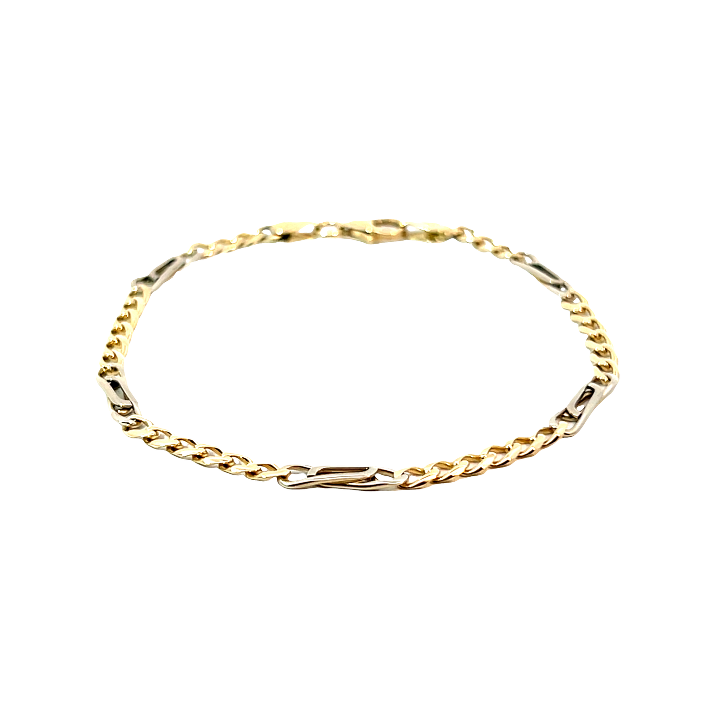 Fiagroarmband Bicolor 585 / 14 Karat Nr. 6496