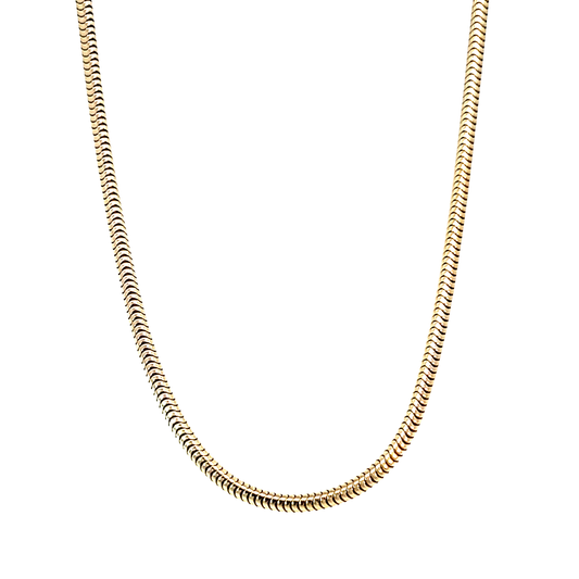 Schlangenkette Gelbgold 585 / 14 Karat Länge 45 cm Nr. 6509