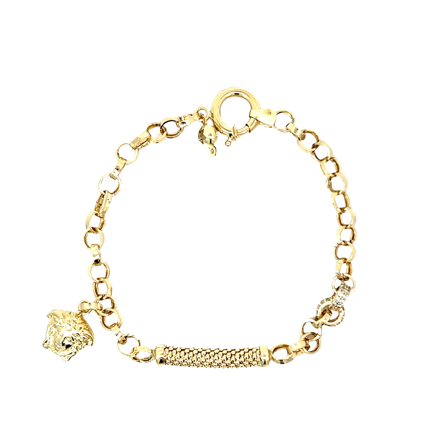 Armband Gelbgold 585 / 14 Karat Länge 20 cm Nr. 6515