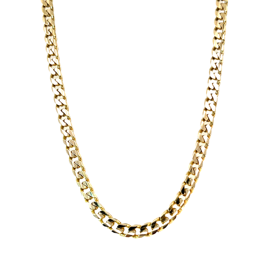Panzerkette Gelbgold 585 / 14 Karat Länge 49,5 cm Nr. 6484