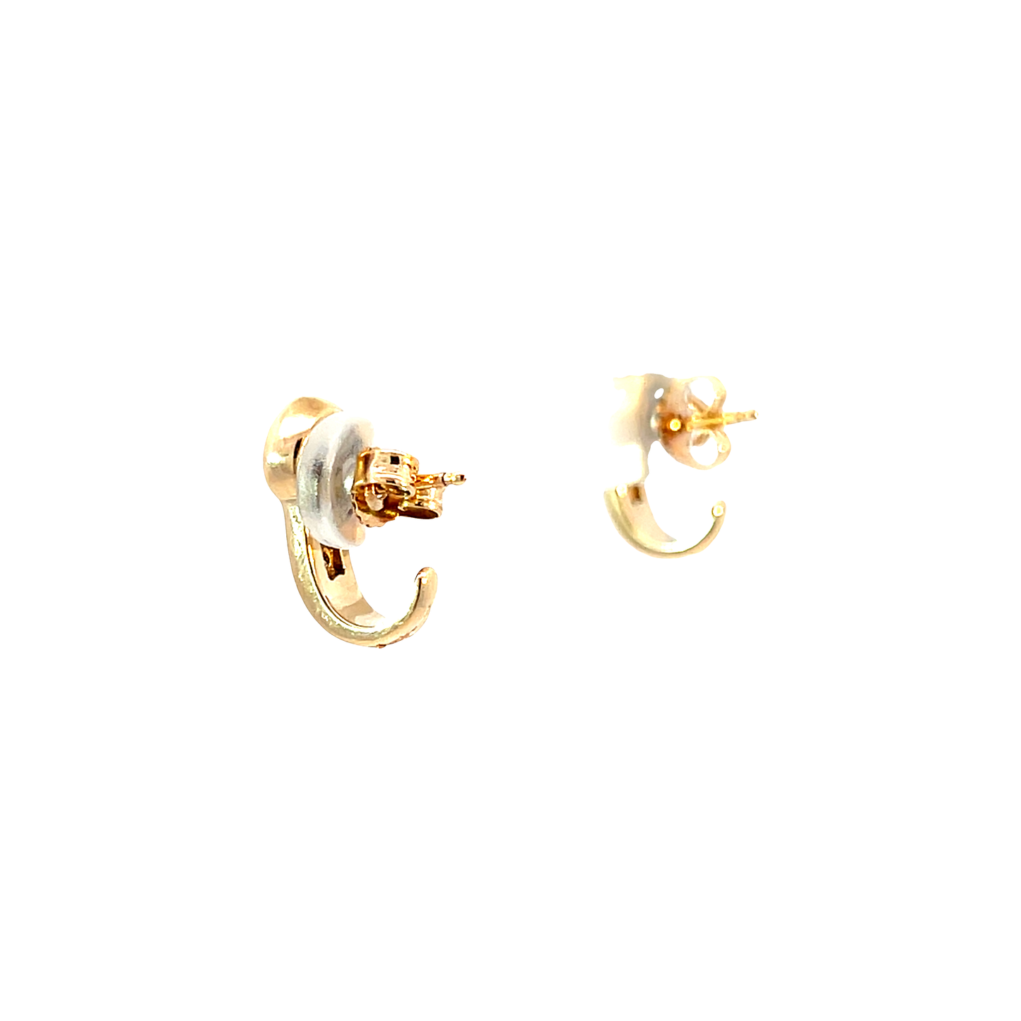P. Ohrstecker Gelbgold 585 / 14 Karat Mit Brill. Nr. 6486