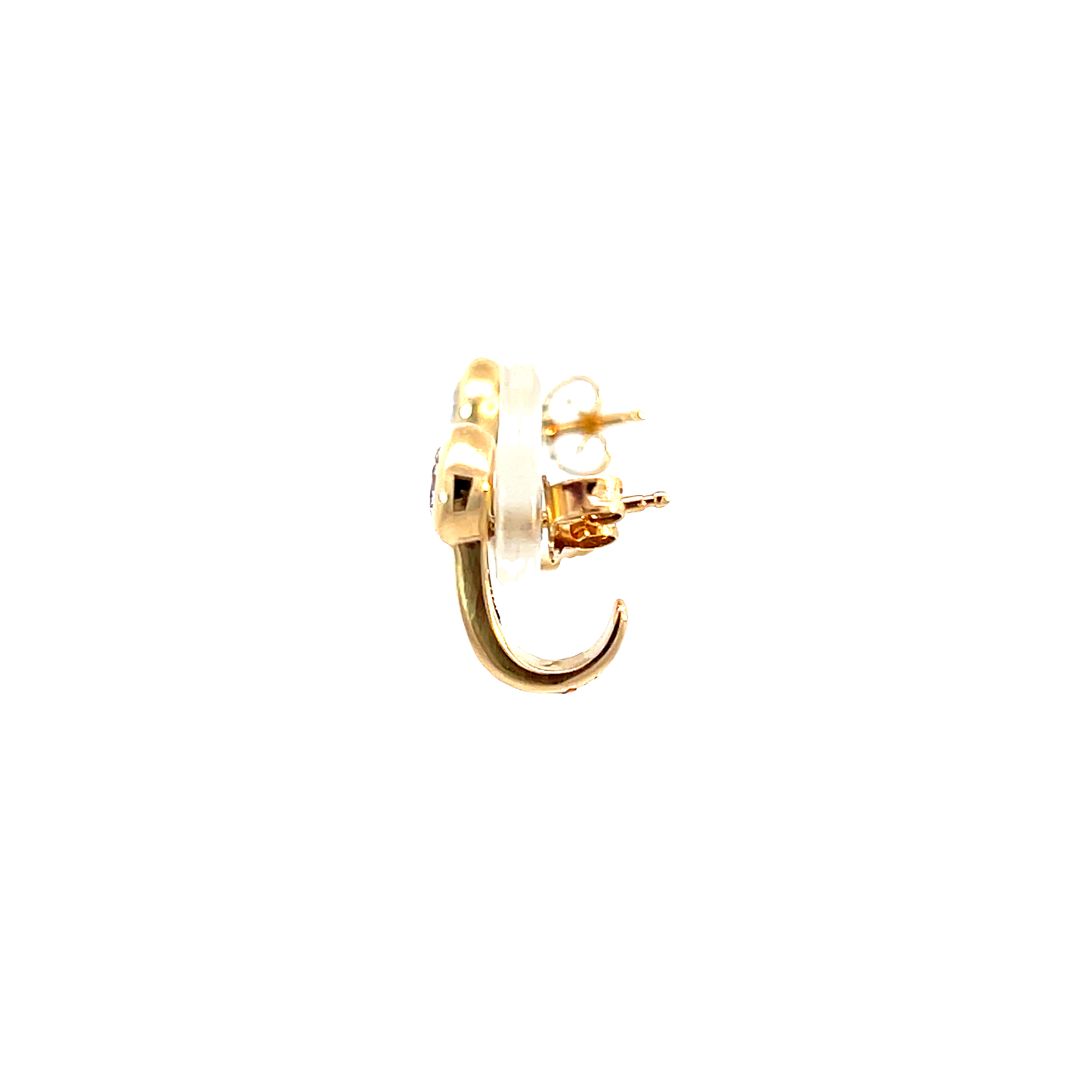 P. Ohrstecker Gelbgold 585 / 14 Karat Mit Brill. Nr. 6486
