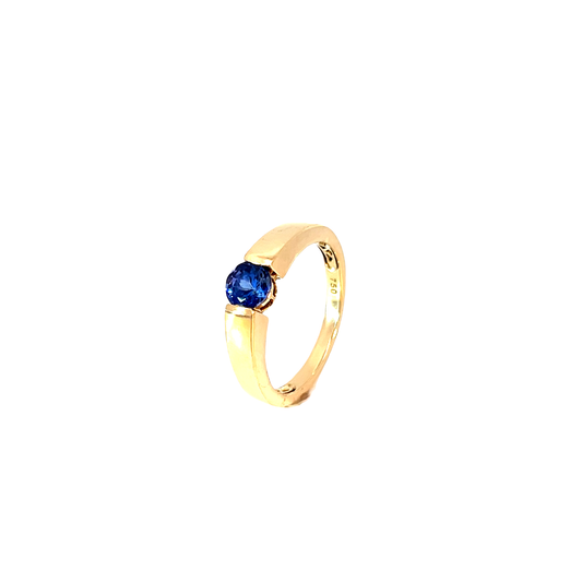 Ring Gelbgold 750 / 18 Karat Gr. 56 Nr. 6490