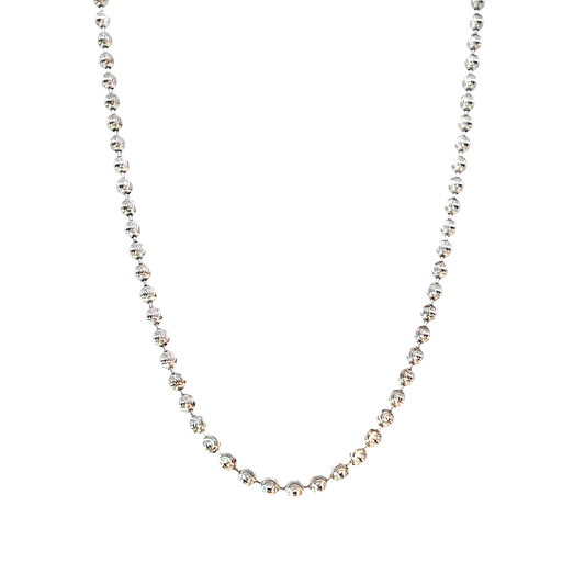 Kugelkette Weißgold 585 / 14 Karat Nr. 6491