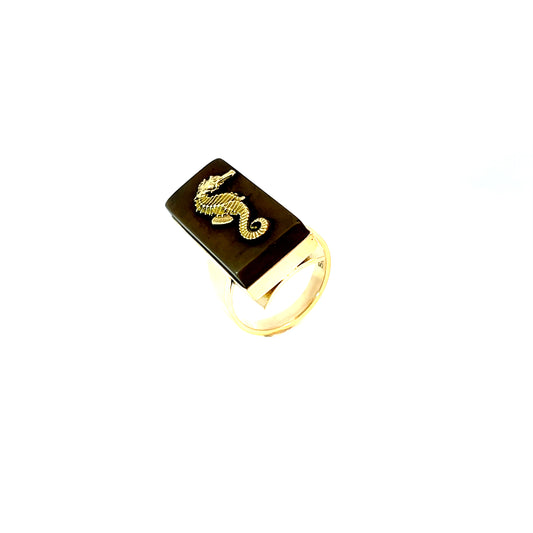 Ring Gelbgold 585 / 14 Karat Farbst. Nr. 6576