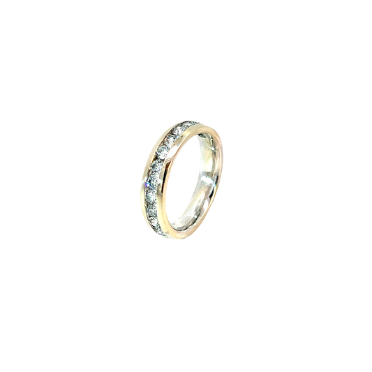 Ring Weißgold 585 / 14 Karat Brill. Gr. 57 Nr. 6606