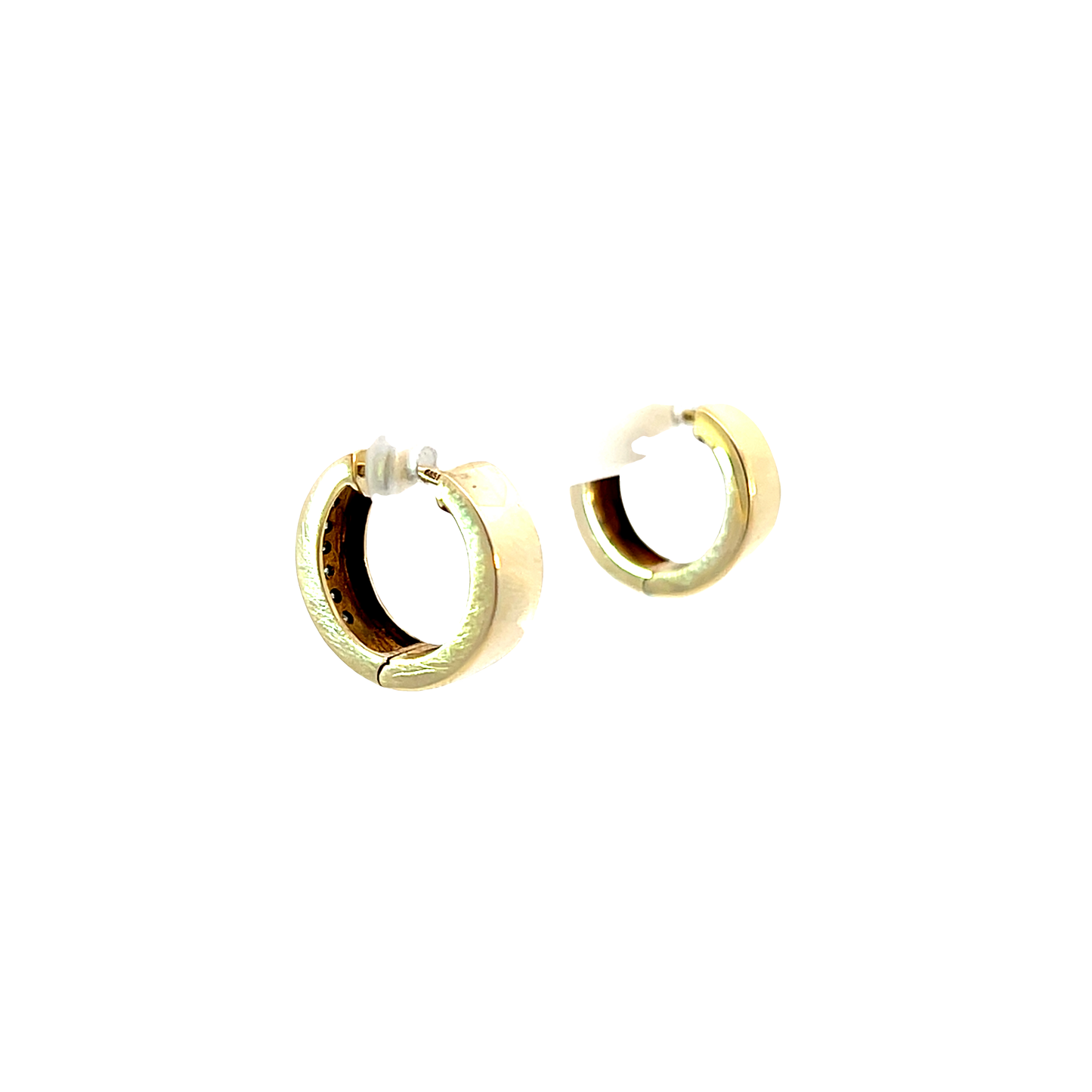 P. Creolen Gelbgold 585 / 14 Karat Diam. Nr. 6565