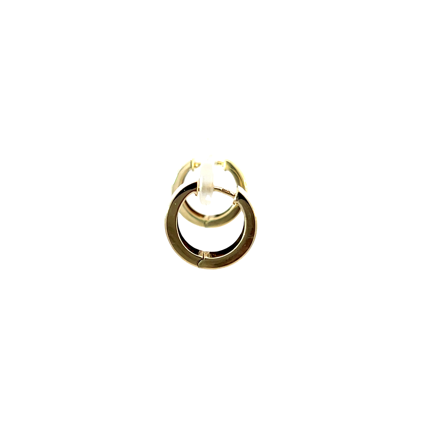 P. Creolen Gelbgold 585 / 14 Karat Diam. Nr. 6565