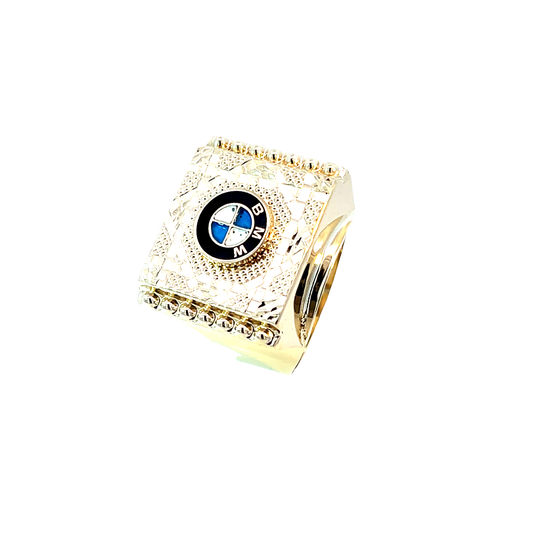 Herrenring Gelbgold 585 / 14 Karat "BMW" Nr. 6575