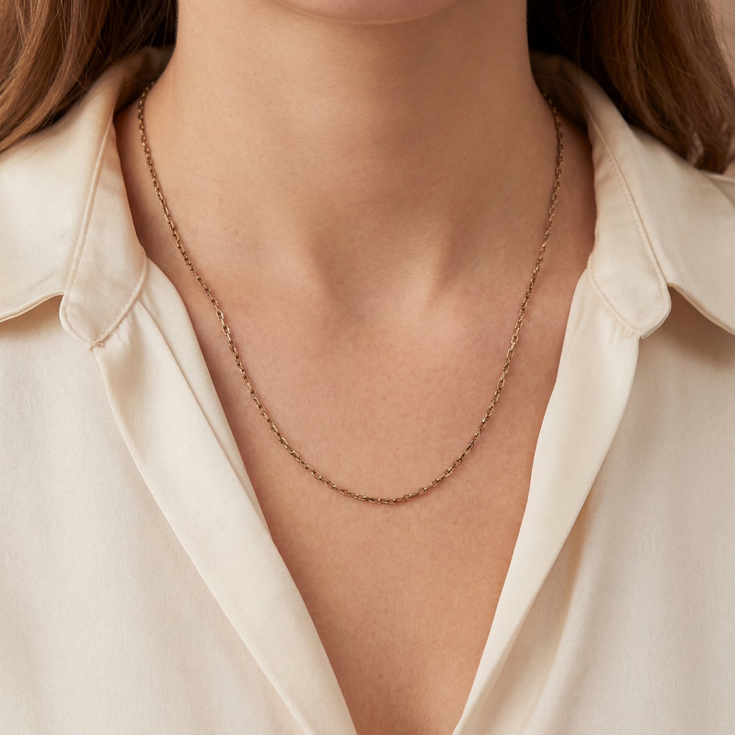 Ankerkette Gelbgold 750 / 18 Karat L: 56 cm Nr. 6893