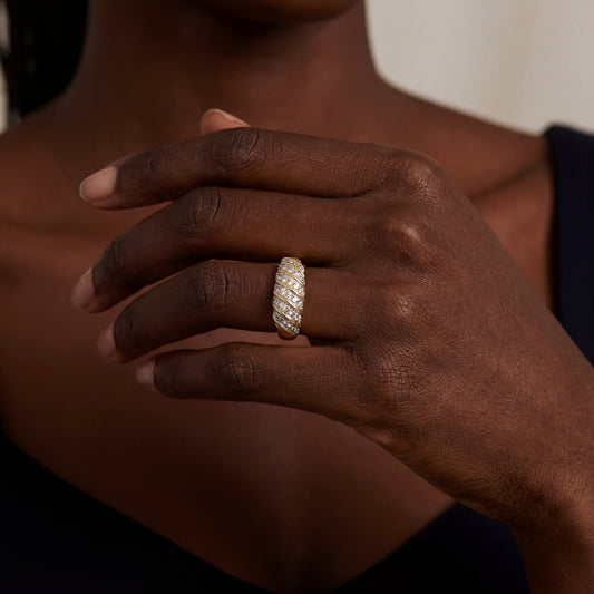 Ring Gelbgold 750 / 18 Karat mit Brill. ca. 0,075 ct Gr. 55 Nr. 5038