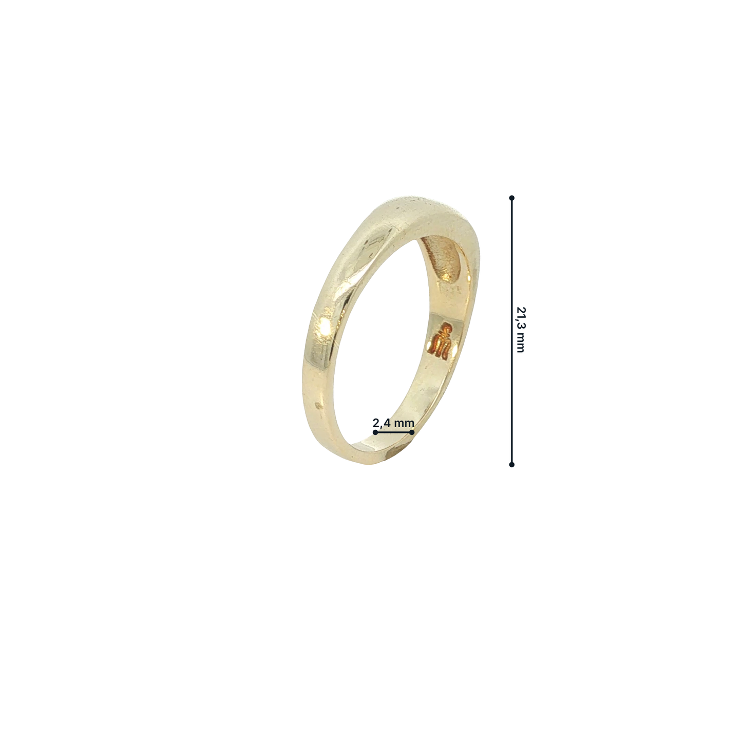 Solitärring Gelbgold 585 / 14 Karat Gr. 55 Nr. 7146