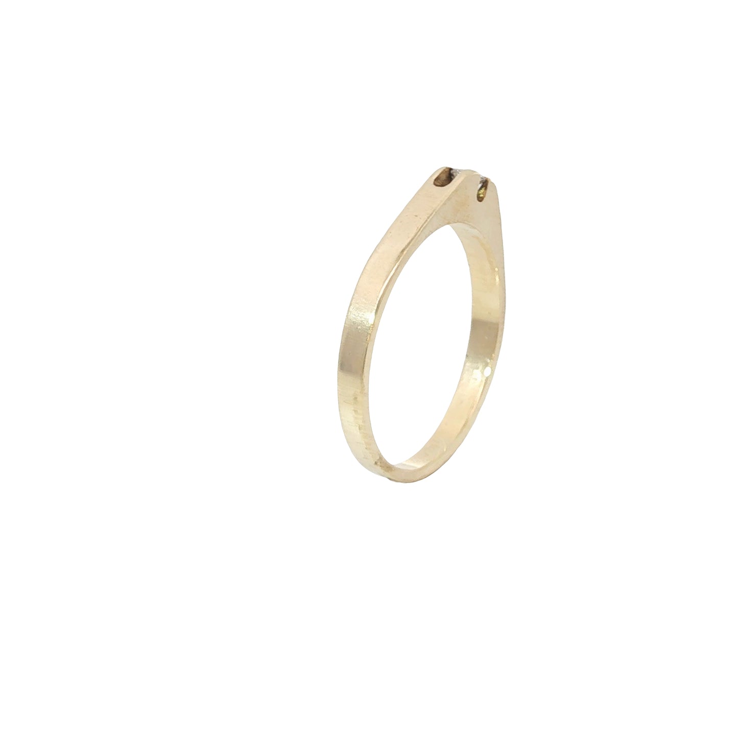Ring Gelbgold 585 / 14 Karat mit Brillant 0,10 ct Gr. 63 Nr. 5440